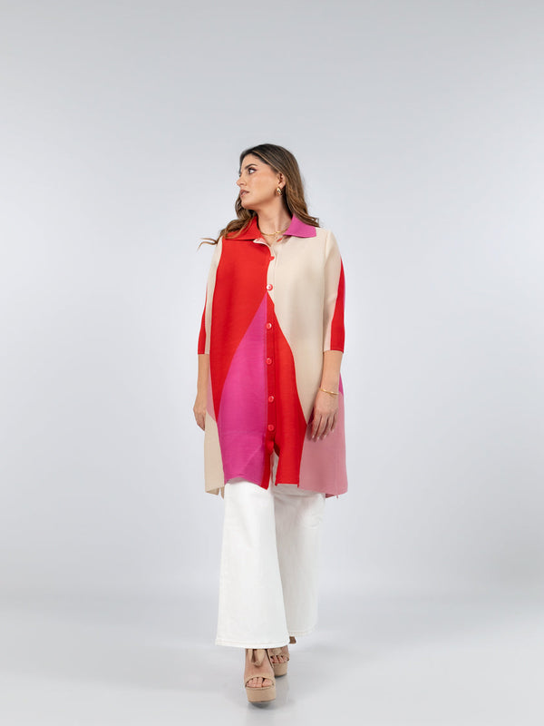 BLUSA LARGA ALEGRÍA - ROSADO - Secondary