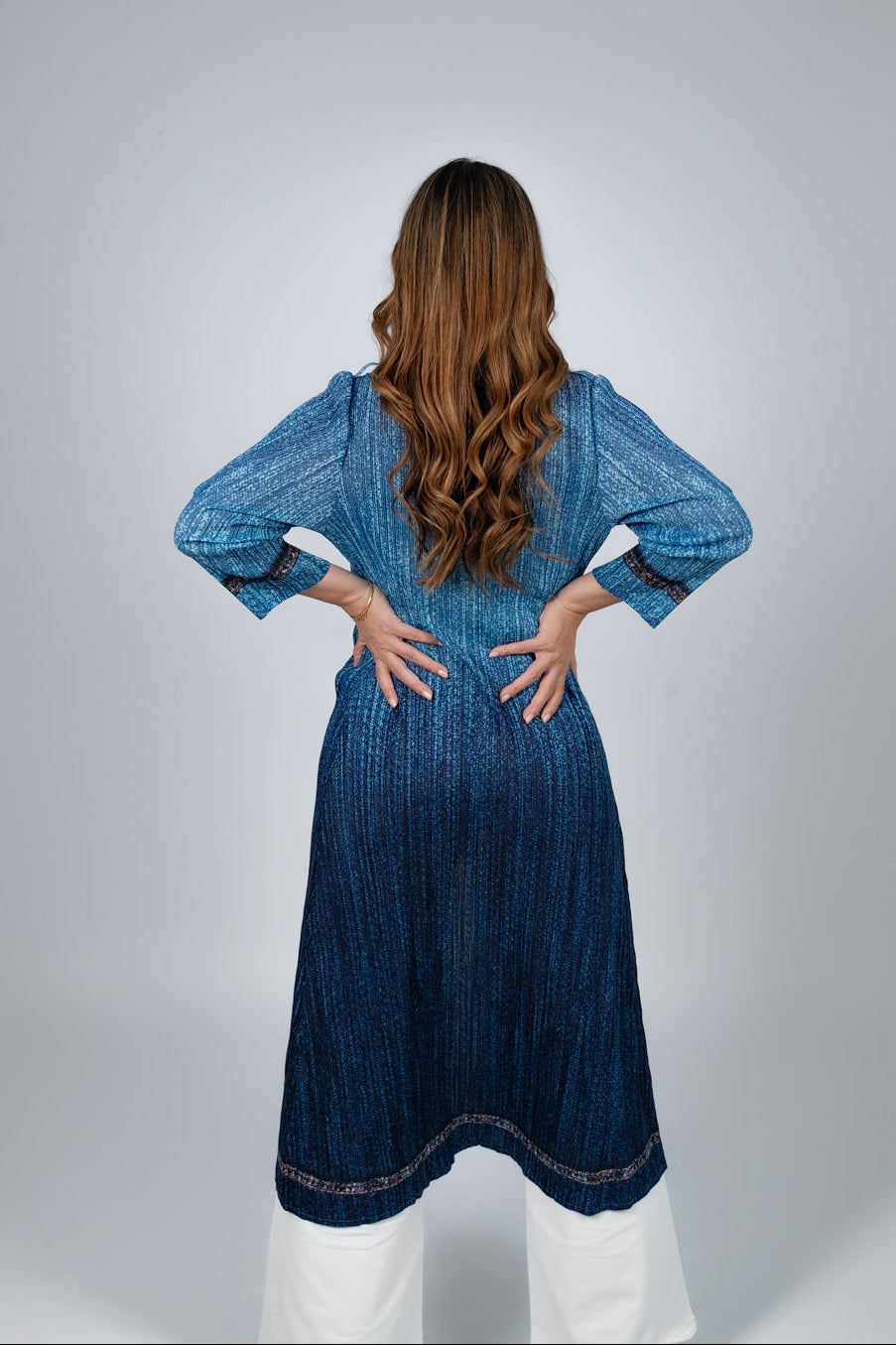 BLUSA LARGA VIDA - AZUL - Gallery 3