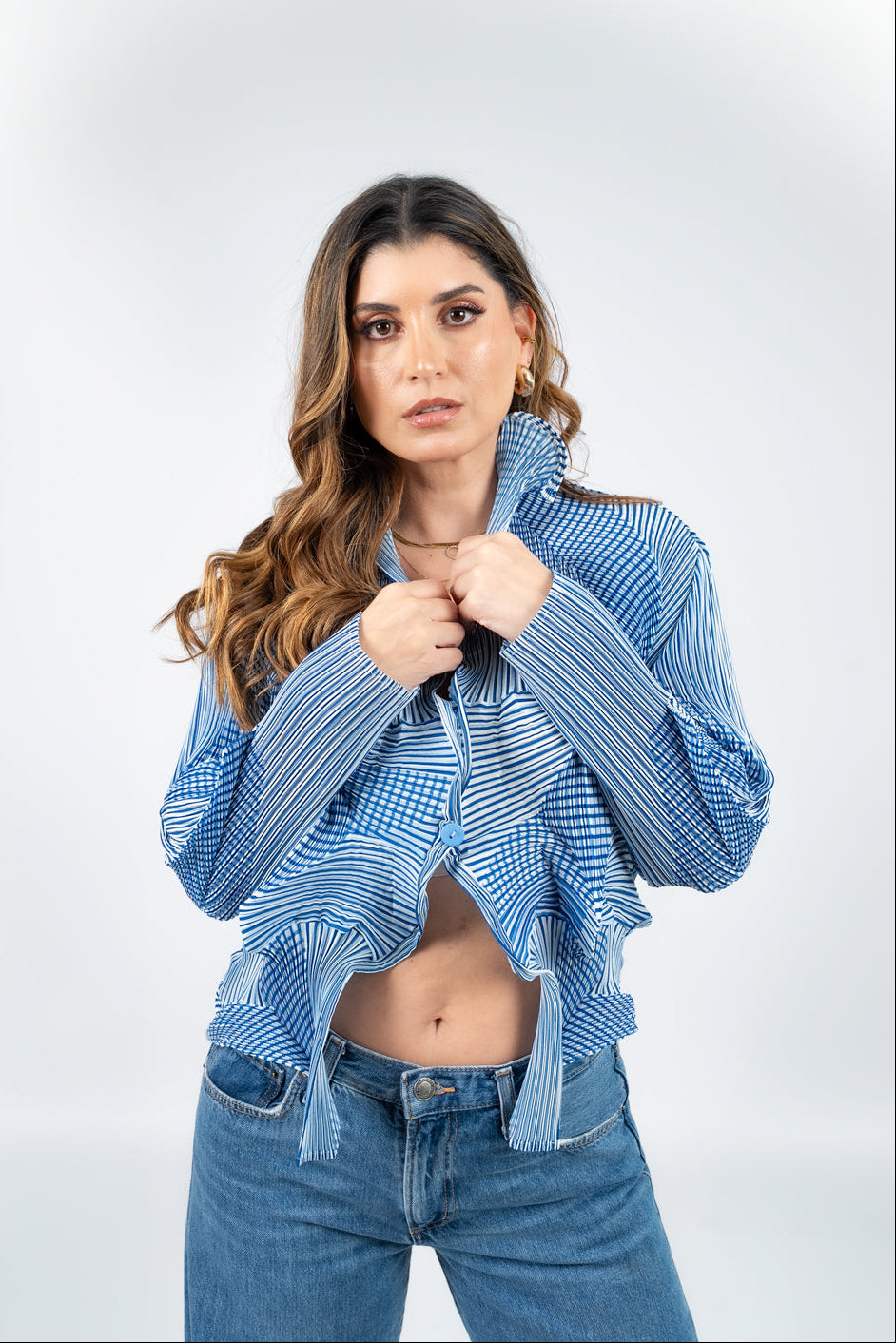 CHAQUETA IRIS - CELESTE - Gallery 4