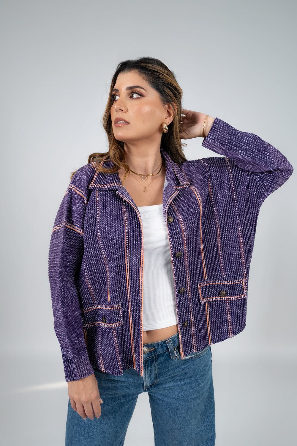 CHAQUETA SIENNA - MORADO - Gallery 2