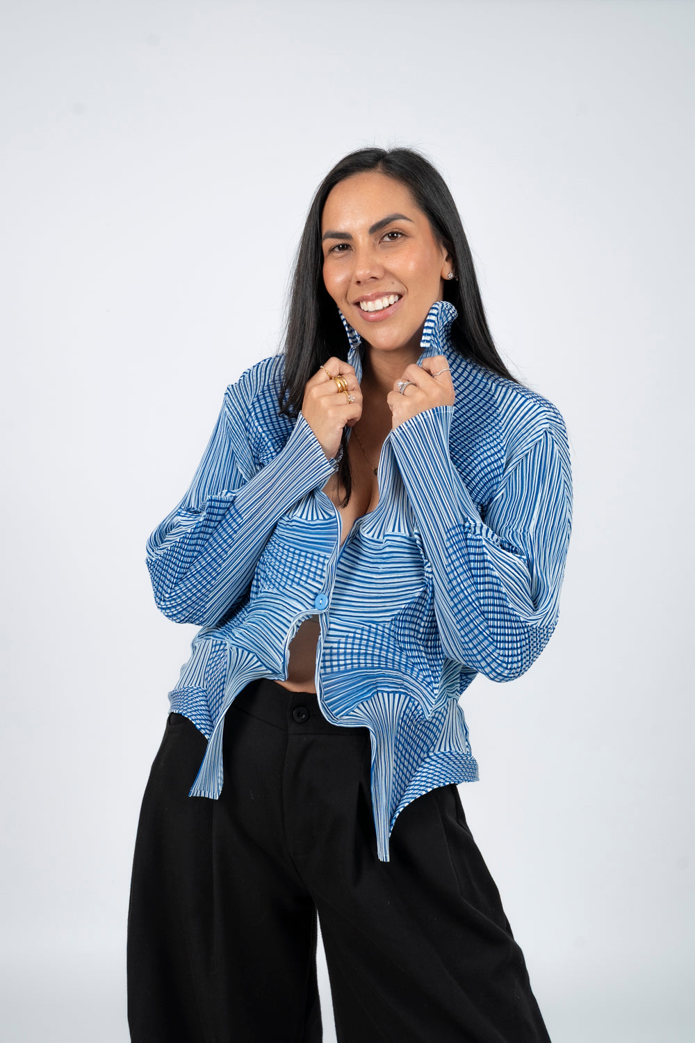 CHAQUETA IRIS - CELESTE - Gallery 1
