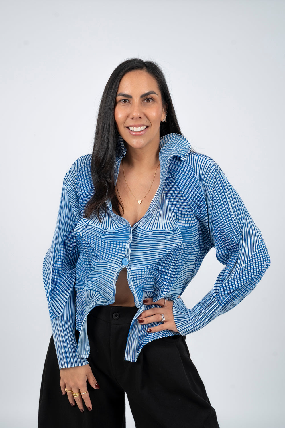CHAQUETA IRIS - CELESTE - Gallery 3
