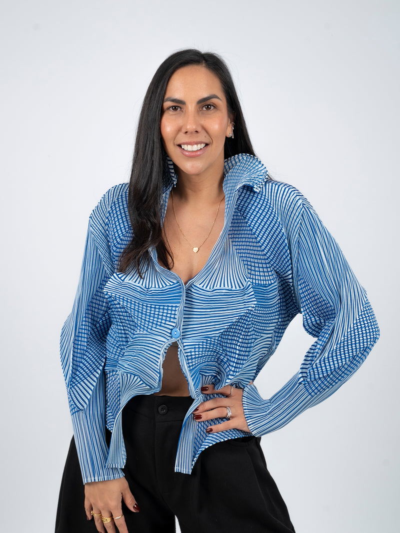 CHAQUETA IRIS - CELESTE - Image 3