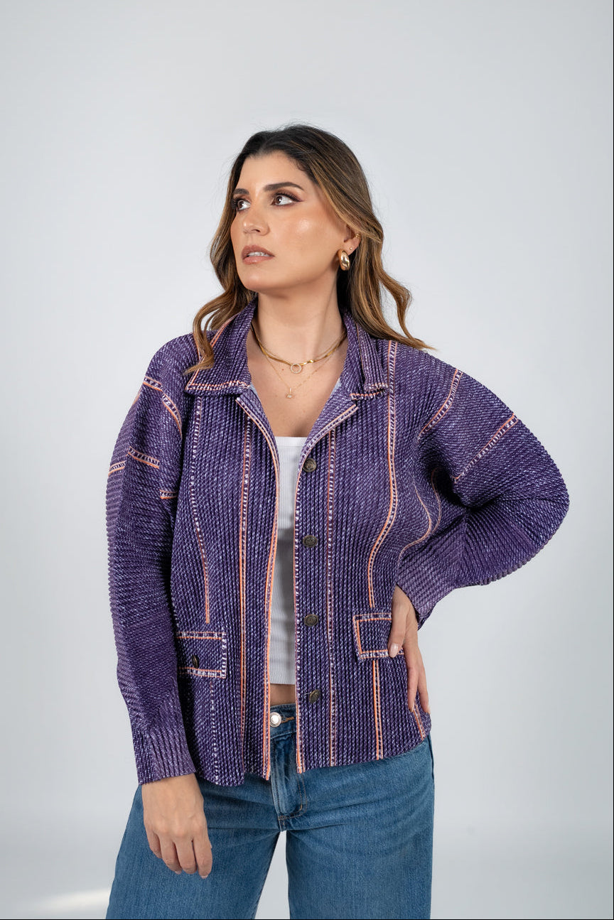 CHAQUETA SIENNA - MORADO - Gallery 1