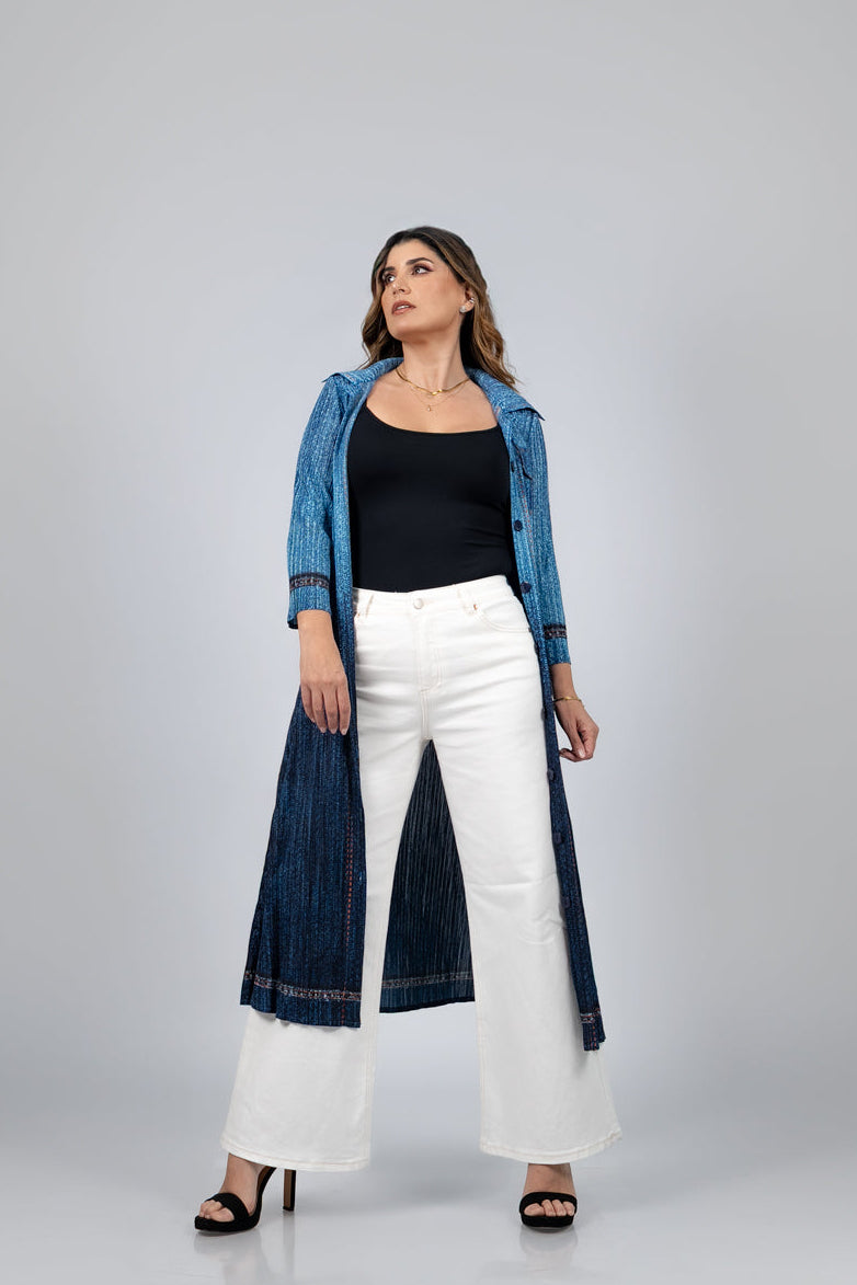 BLUSA LARGA VIDA - AZUL - Gallery 2