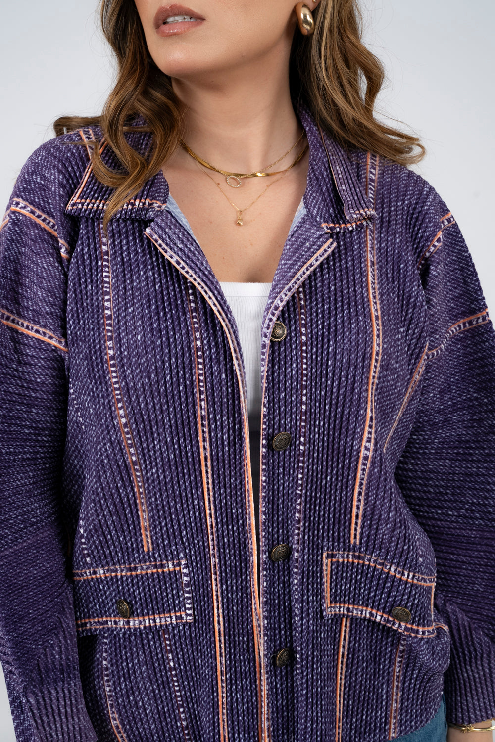 CHAQUETA SIENNA - MORADO - Gallery 4