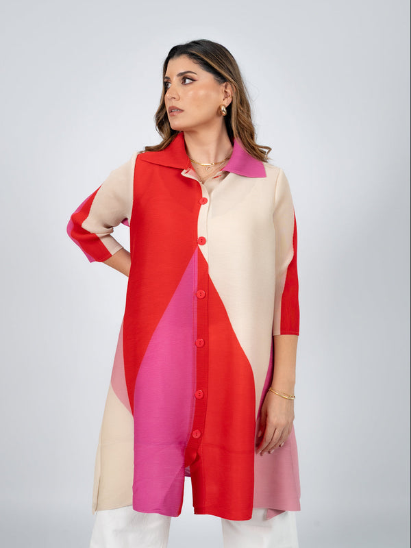 BLUSA LARGA ALEGRÍA - ROSADO