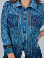 BLUSA LARGA VIDA - AZUL - Thumbnail 4